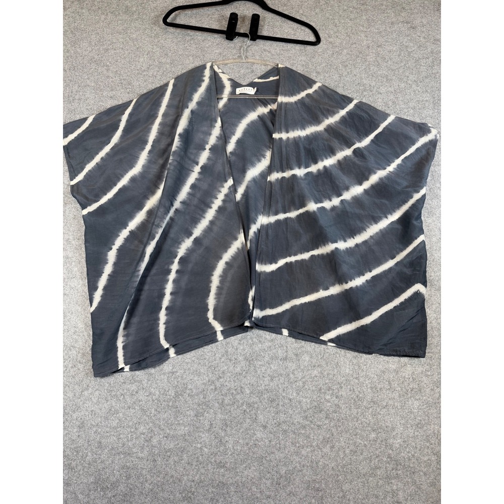 Velvet Graham & Spencer Kimono Women S Grey Good Tie Dye Cotton Silk Wrap